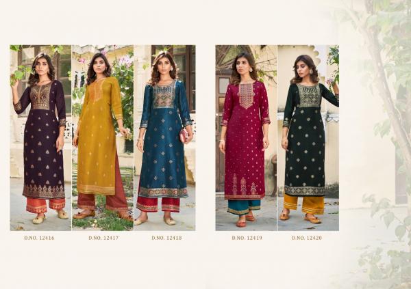 Kalaroop Armani Designer Ethnic Wear Kurti With Bottom Set 